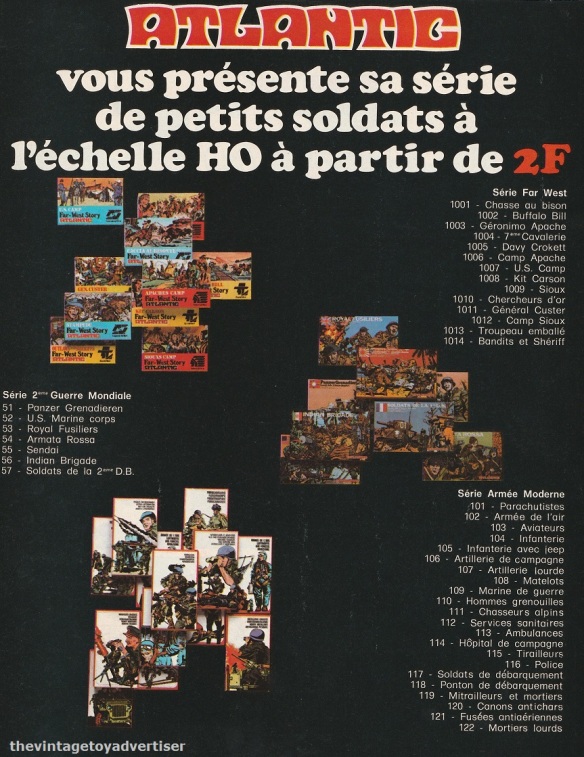 France. PIf Gadget. 1977. Left side of a two-page double ad.