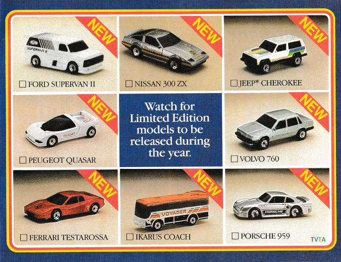 Matchbox Collectors' Catalogue 1986/87