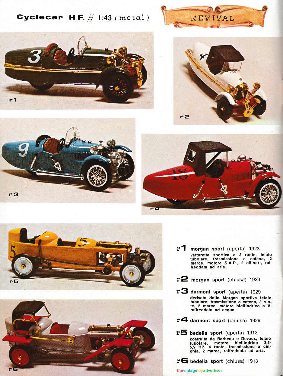 Brumm's classic race cars 1930s – 1960s | The Vintage Toy Advertiser